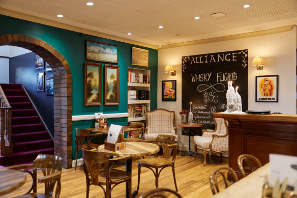 The Alliance’s bistro has been renamed The Whisky Warren and serves a menu of Australian game dishes.