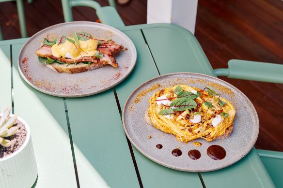 A Cafe Called Kevin serves upscale variations on traditional breakfasts in a beautiful, character-listed New Farm space.