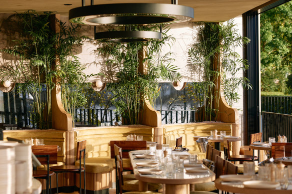 The venue’s fetching dining room captures plenty of natural light.