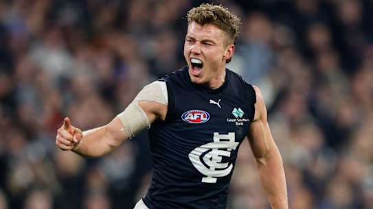 Carlton captain Patrick Cripps.