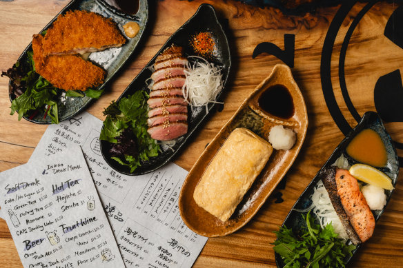 Everything on the menu is designed to go with a drink.
