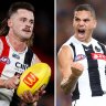 Bright lights; St Kilda defender Jack Sinclair could spend time on Collingwood sharpshooter Bobby Hill on Thursday night.