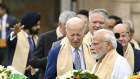 US President Joe Biden with Indian Prime Minister Narendra Modi and other G20 leaders in New Delhi.