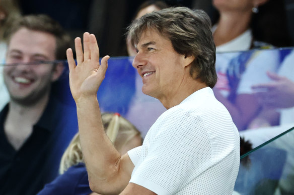  Tom Cruise at the Artistic Gymnastics Women’s Qualification on day two of the Olympic Games Paris 2024 at Bercy Arena.