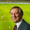 Former commentator Denis Cometti poses for a photo in the commentary booth at Etihad Stadium on June 5, 2016 in Melbourne, Australia. Cometti is retiring at the end of the 2016 AFL season. Photo by Pat Scala