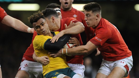 Broken: Wales have finally ended a long losing run against Australia.
