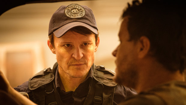 Damon Herriman plays a traumatised border patrol officer in The Commons.