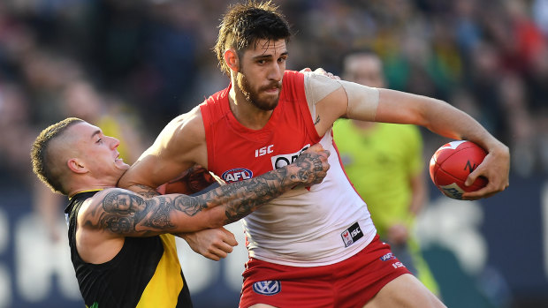 Sydney ruckman Sam Naismith is set to play his first senior game since the 2017 finals series.