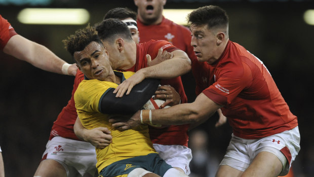 Broken: Wales have finally ended a long losing run against Australia.