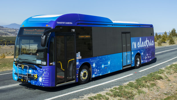 The ACT government trialled electric and hybrid buses.