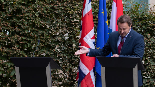 Luxembourg Prime Minister Xavier Bettel went on, despite the last-minute change of plans from Boris Johnson.