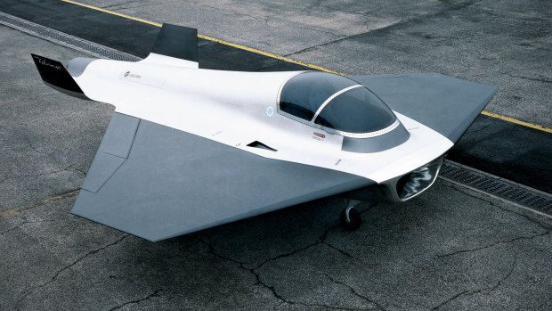 An imaginative project: Marc Newson’s Kelvin40 concept jet.
