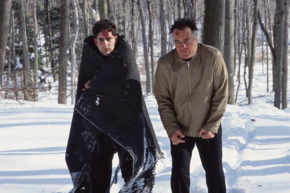 Michael Imperioli, left, and Tony Sirico in the Pine Barrens episode of The Sopranos.