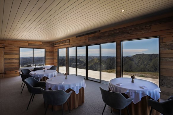 Off-grid dining with a view.