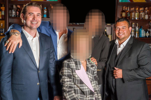 Tim Alford with former business partner Manny Lopez (right), who has now filed for bankruptcy.