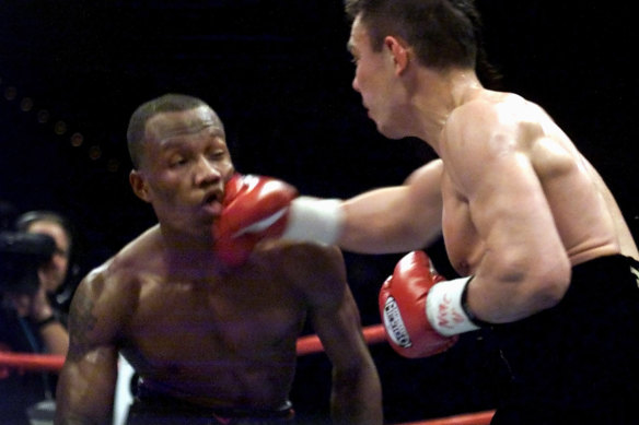 Americans were prepared to pay to watch Kostya Tszyu in fights like this one against Zab Judah in 2001.