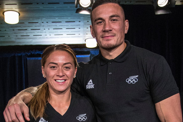 Niall with her brother Sonny Bill Williams.