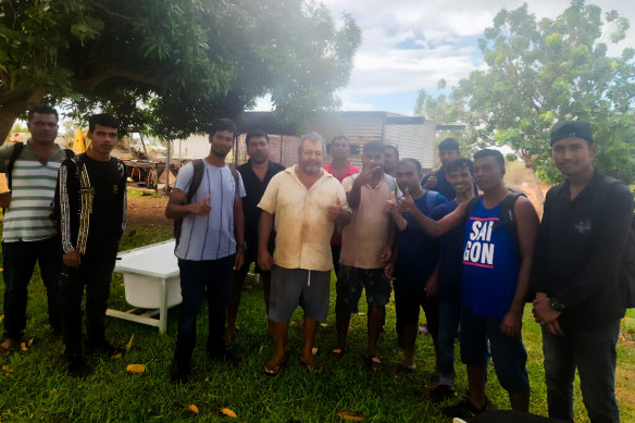 The 13 men were given food and some basic medical care, before police were alerted.