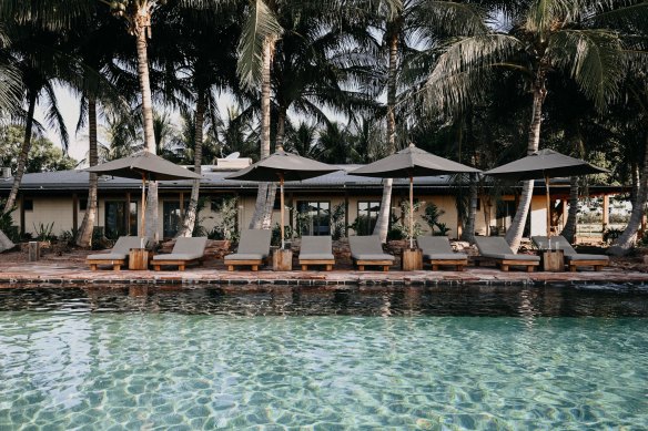 The pool at the station looks more Port Douglas than outback NT.