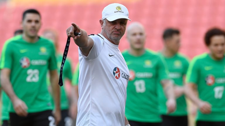 Language matters: Graham Arnold doesn't like 'friendly', 'hopefully', or 'philosophy'. But he says he's fond of 'winning'.
