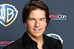 LAS VEGAS, NEVADA - APRIL 14: Tom Cruise promotes the upcoming film “Digger” at the Warner Bros. Pictures presentation at The Dolby Colosseum at Caesars Palace during CinemaCon, the official convention of Cinema United, on April 14, 2026 in Las Vegas, Nevada. (Photo by Gabe Ginsberg/Getty Images)