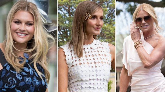 Hats off: Sophie Dillman, Kate Waterhouse; Sonia Kruger