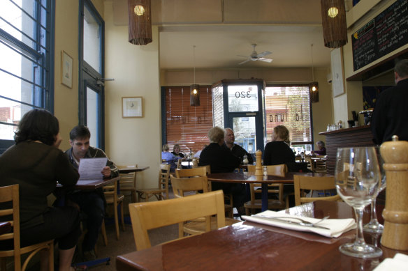 The dining room at La Luna in 2003.