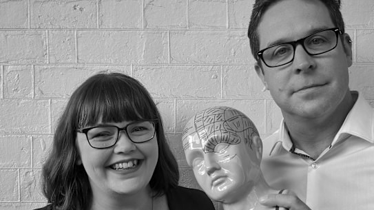 Amy Donaldson and Dr Hunter Mulcare from Two Shrinks Pod.