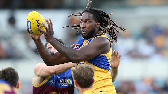 West Coast ruckman Nic Naitanui could be back playing as early as this week. 