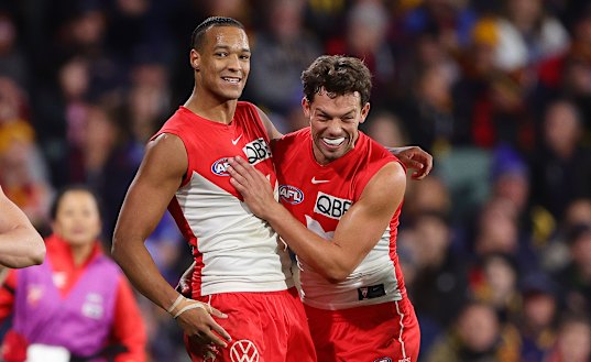 Swans Joel Amartey and Ollie Florent also played together at Beaumaris, Mentone Grammar and Sandringham Dragons.