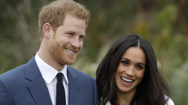 Prince Harry and then-fiancee Meghan Markle before their marriage.