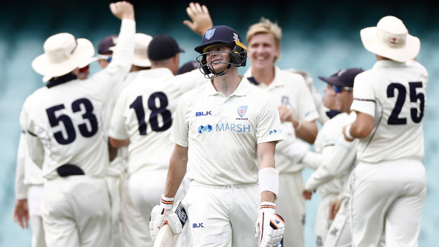 Steve Smith has withdrawn from NSW’s squad for the Sheffield Shield game against Victoria due to an elbow injury.