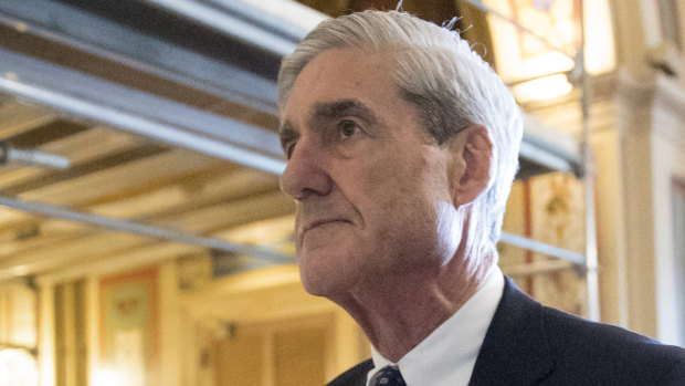 Special Counsel Robert Mueller as he departs Capitol Hill in Washington in 2017.