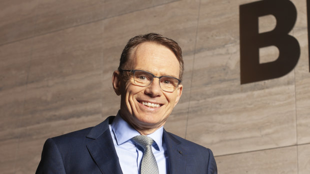 BHP CEO Andrew Mackenzie in Melbourne on Tuesday.