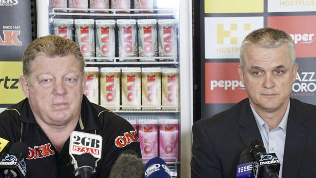 Crying over spilt milk ... Phil Gould and Anthony Griffin.