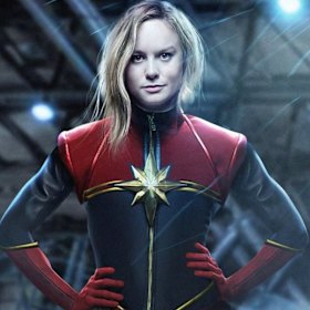 Brie Larson as Captain Marvel concept.