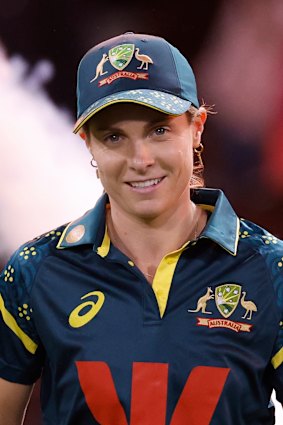 Sophie Molineux made her debut as Australian captain.
