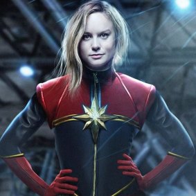 Brie Larson as Captain Marvel concept.