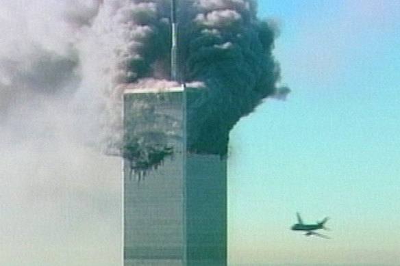 The second aircraft flies into the World Trade Centre in New York.