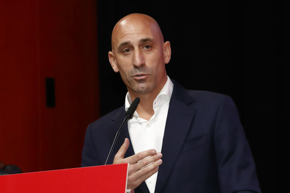 Luis Rubiales says he is the victim of a smear campaign. 