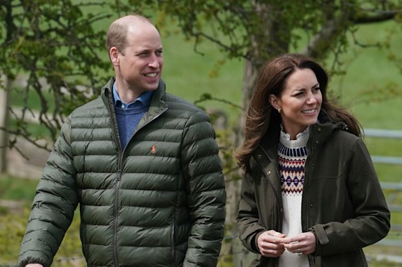 El Príncipe William y la Princesa Catalina de Gales.