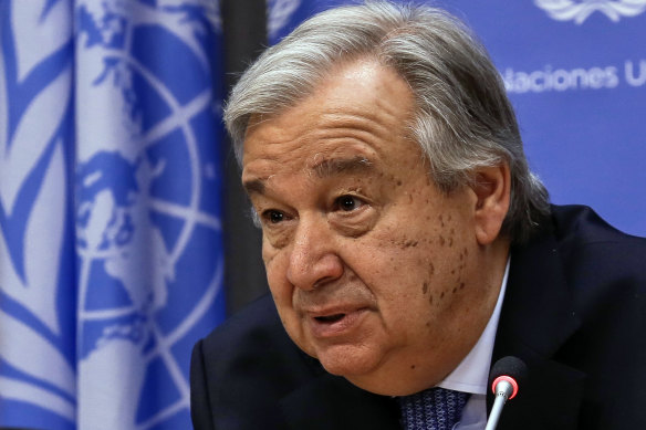 UN Secretary-General Antonio Guterres.