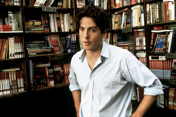 Hugh Grant in the 1999 romcom Notting Hill.