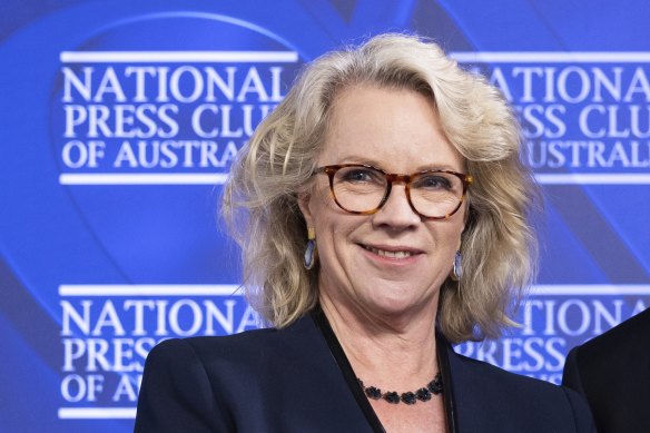 National Press Club president Laura Tingle.