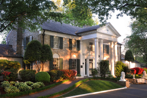 The stately Graceland mansion.