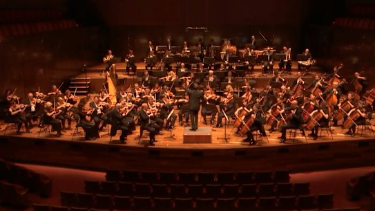 Melbourne Symphony Orchestra performed to an empty Hamer Hall on Monday