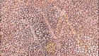Detail of “Ankara Merne – Intekwe”, 1990, by Emily Kame Kngwarreye. 