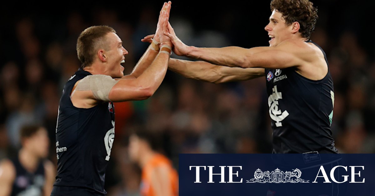 AFL 2022: Carlton Blues on the hunt for top-four spot after downing Giants - Vimarsana News