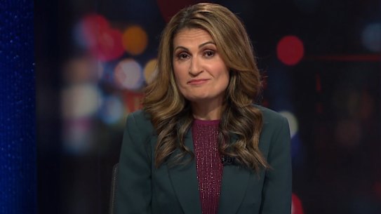 Host Patricia Karvelas addresses the unusual absence of a live studio audience.