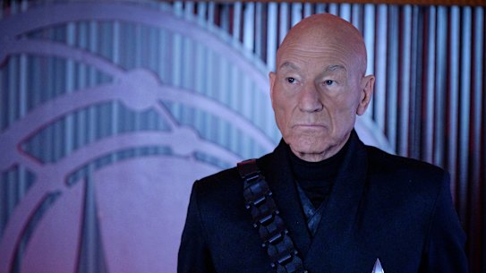 Patrick Stewart as Jean-Luc Picard. He wonders if Charles III is a ‘Treky’.